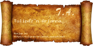 Tulipán Arianna névjegykártya